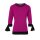 Feinstrickpullover, pink-schwarz