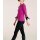 Feinstrickpullover, pink-schwarz