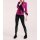Feinstrickpullover, pink-schwarz