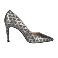 Leder-Pumps, grau