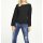 Sweter z falbankami, czarny