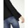Sweter z falbankami, czarny