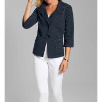 Jerseyblazer, marine-weiß