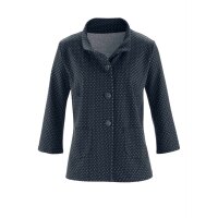 Jerseyblazer, marine-weiß