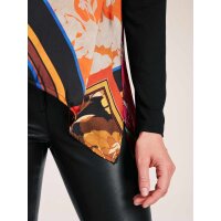 Blusenshirt, schwarz-bunt