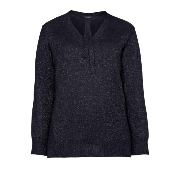 Fine knit sweater, black