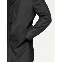 Wattierter Herren-Mantel, schwarz