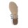 Velour leather sandal with strass, blue