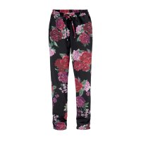Print trousers, black-white