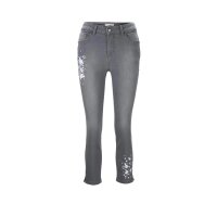 Push-up jeasn with beads, grey