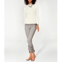 Designer-Skinny-Leggings m. Spitze, stein