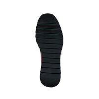 Skórzane trampki, czarno-czerwone