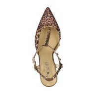 Goa nappa leather pumps, leopard