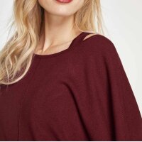 Sweter i top, czerwono-brązowy