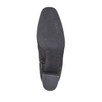 Stiefelette, schwarz-goldfarben