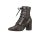 Stiefelette, schwarz-goldfarben