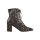 Stiefelette, schwarz-goldfarben