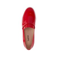 Rind-Lackleder-Slipper, rot