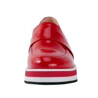 Rind-Lackleder-Slipper, rot