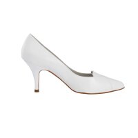 Ziegen-Nappaleder-Pumps, weiß