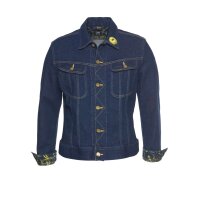 Marken-Herren-Jeansjacke, dunkelblau