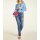 Bluse m. Raffungen, azurblau