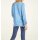 Bluse m. Raffungen, azurblau