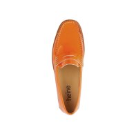 Patent leather slipper, orange