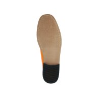 Patent leather slipper, orange