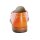 Patent leather slipper, orange