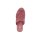 Nappaleder-Pantolette m. Lochmuster, himbeere