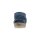Nappa leather mule with eyelet pattern, denim blue