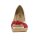 Nappa leather peeptoe, white-red