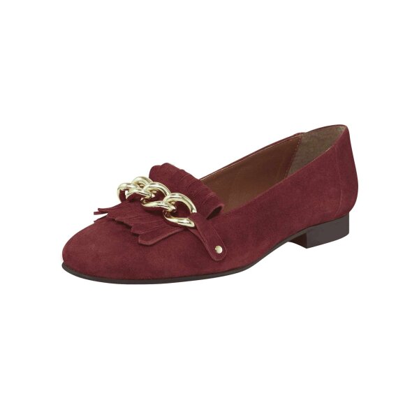 Velours slippers, rust red