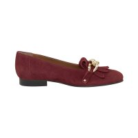 Velours slippers, rust red