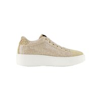Sneaker, beige-goldfarben