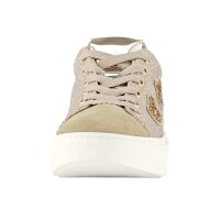 Sneaker, beige-goldfarben