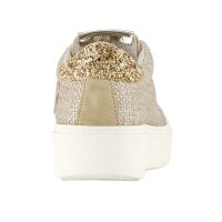 Sneaker, beige-goldfarben