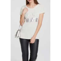 Shirt with print, ecru