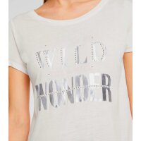 Shirt with print, ecru