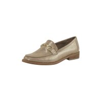 Slipper, taupe-gold coloured