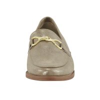 Slipper, taupe-gold coloured