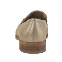 Slipper, taupe-gold coloured