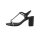 Evening sandal with strass, black