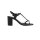 Evening sandal with strass, black