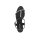 Evening sandal with strass, black