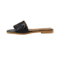 Nappa leather mule, black