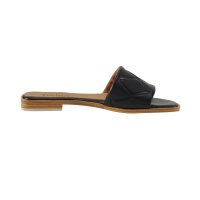 Nappa leather mule, black