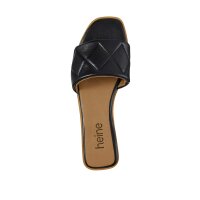 Nappa leather mule, black