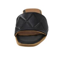 Nappa leather mule, black